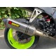 Demi ligne Akrapovic titane pour ZX10R 2011-15(embout carbone,enveloppe titane )