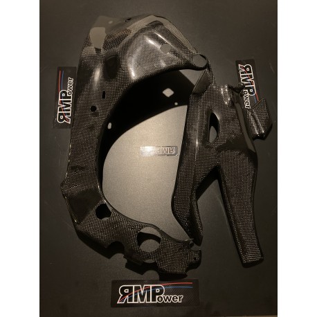 Protection Carbone  cadre,bras oscillant dent de requin carbone Yamaha R1 2015-20