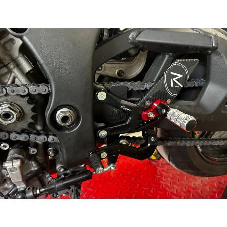 Platine repose pied Lightec vitesse inversée Kawasaki ZX10R 2021-25